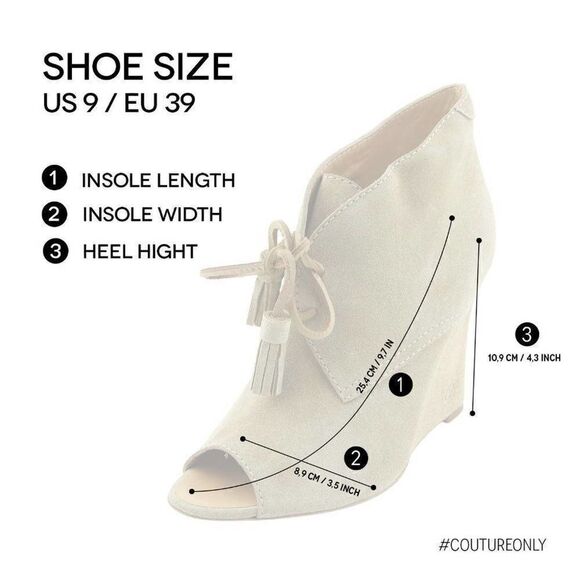 New Dsquared2 Women Shoes US 9 Booties Suede Leather Peep Toe Wedge Heel Lace-Up - Picture 4 of 17